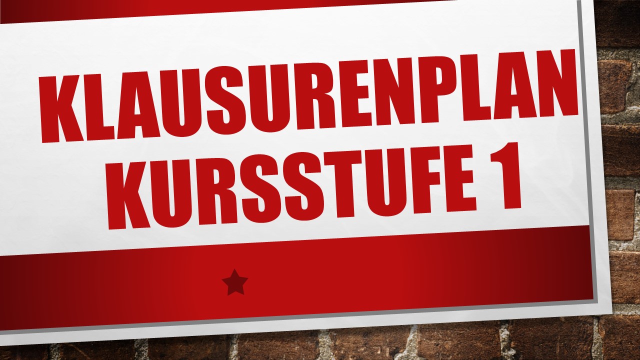 Klausurenplan K1 erstes Halbjahr 2023/2024 MartinSchongauerGymnasium